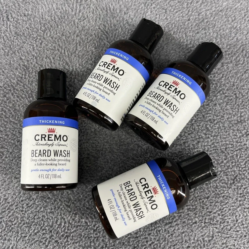 4x‎ CREMO Thickening Beard Wash Astonishingly Superior 4 oz each